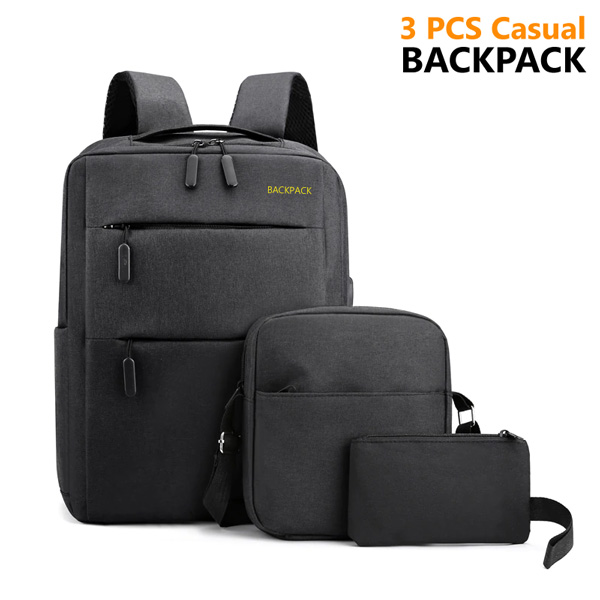 3pcs leisure travel backpack